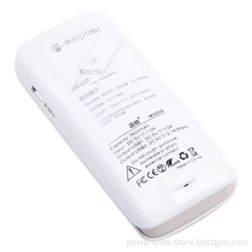 Colorful portable mobile charger for iPad/iPod/iPhone/Samsung smartphone with 5,600mAh